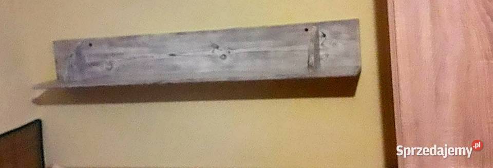Regał drewniany vintage półka drewniana loft 130cm świętokrzyskie Radków
