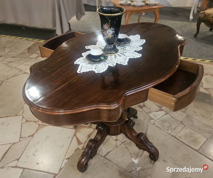 Antyczny stół stolik Ludwik Filip