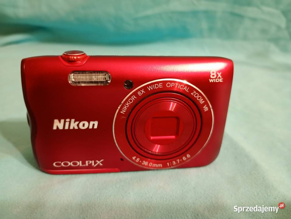 Nikon Coolpix A 300 WiFi BT bordowy superzoom Aparaty Fotografia i Optyka