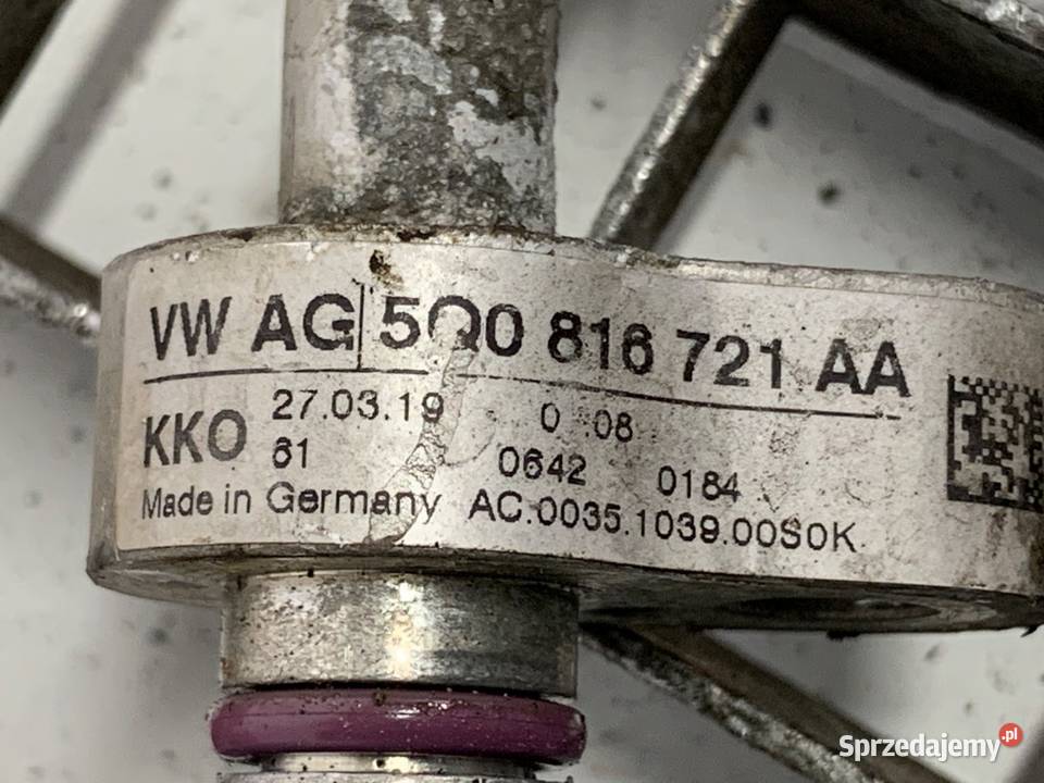 RURKA KLIMATYZACJI VW TROC 5Q0816721AA 15 150 Przewody klimatyzacji podkarpackie
