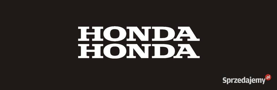 2 HONDA 40x5 białe NaklejkI na samochód motocykl