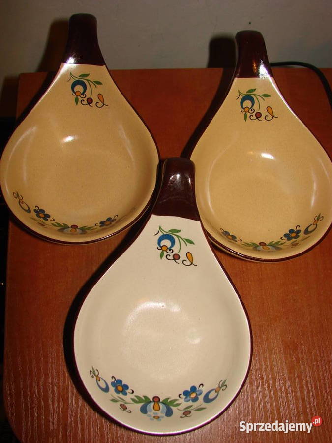 Bolesławiec wzór kaszubski kokilka PRL Porcelana i szkło Pruszcz Gdański