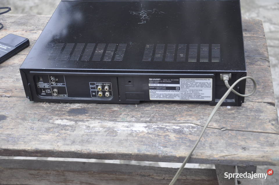 SHARP VCA105 Video Magnetowid Uszkodzony Pilot