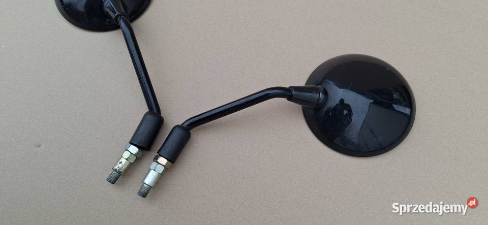 LUSTERKA SKUTER MOTOCYKL MOTOROWER OKRĄGŁE FAR Bieleń