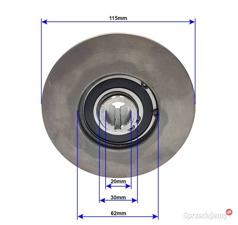 Sprzęgło odśrodkowe 115x20mm19mm 1 pasek do