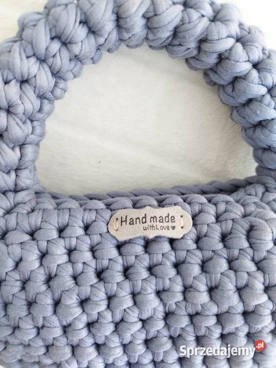Torebka koszykowa crochet na łańcuszku 22cm Piotrków Trybunalski sprzedam