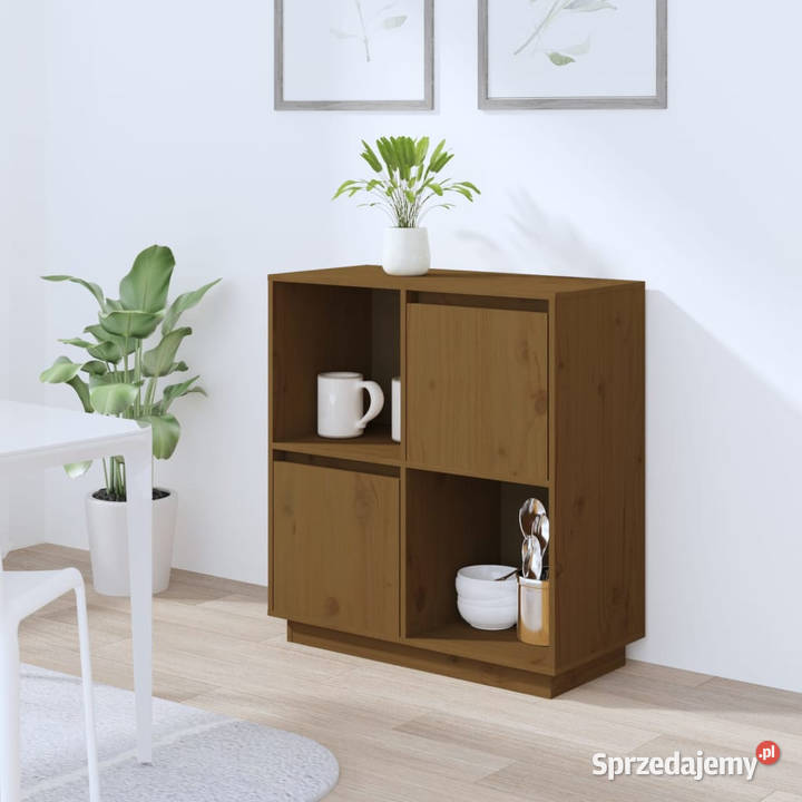 Szafka miodowy brąz 74x35x80 lite drewno sosnowe Warszawa sprzedam