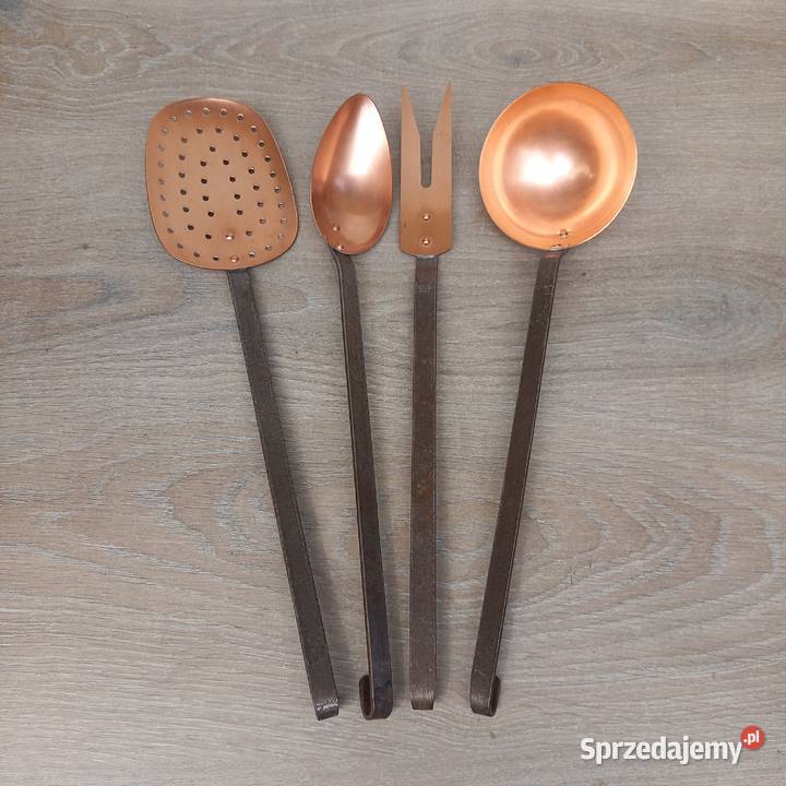 Miedziane przybory kuchenne komplet 5 Warszawa