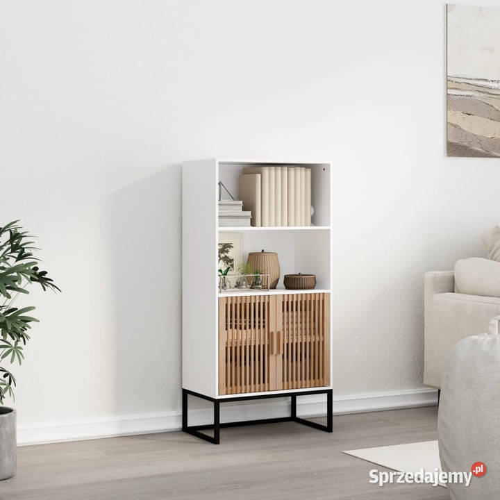 Wysoka szafka biała 60x35x125 materiał Warszawa