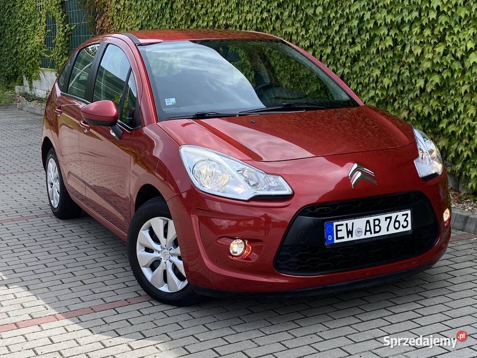 Bordowy Citroen C3 2010r 14 benzyna 75 169 1360cm3 C3 dolnośląskie Wrocław