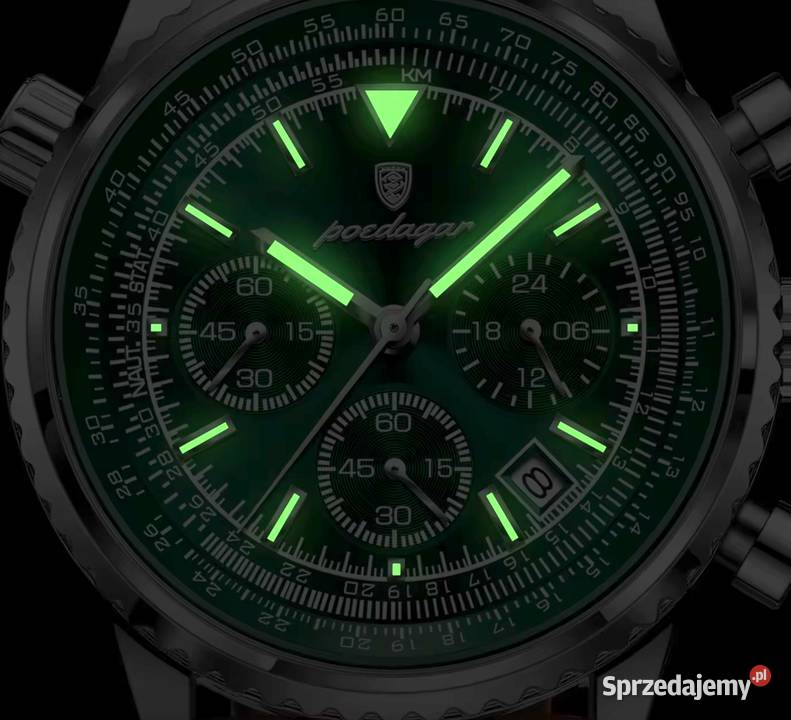 NowyZegarek męski kwarcowy Datownik Chronograf