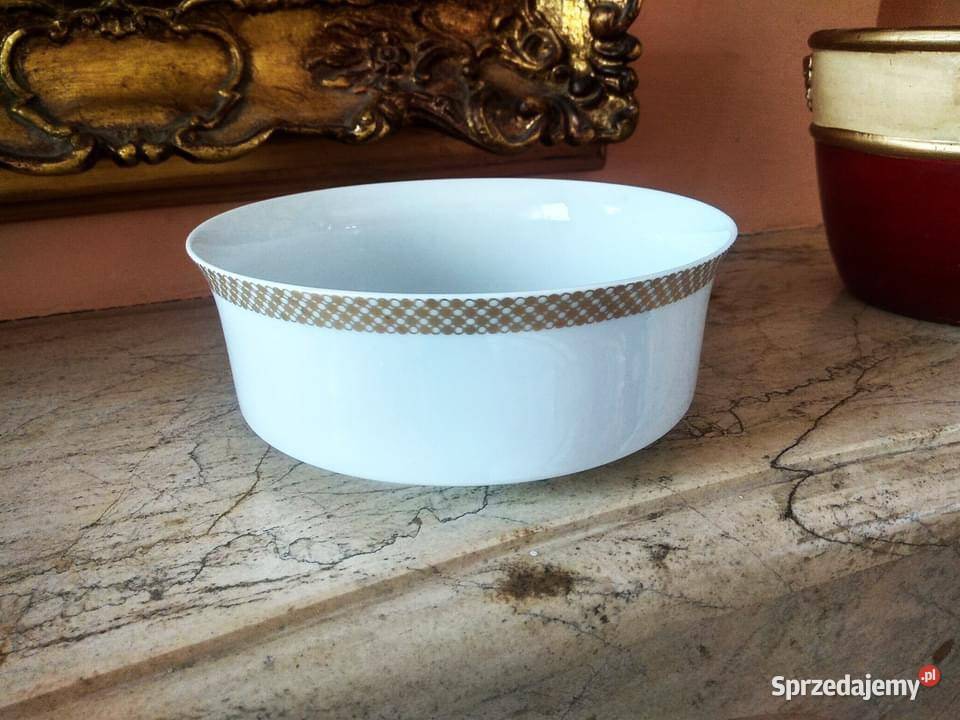 Sosjerka i miseczka Rosenthal Syg Thomas Biała Porcelana i szkło Gdańsk