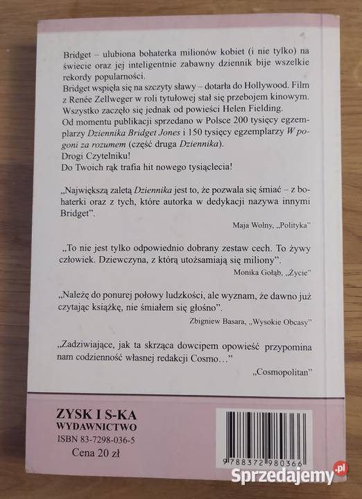 DZIENNIK BRIDGET JONES Helen Fielding Hajnówka