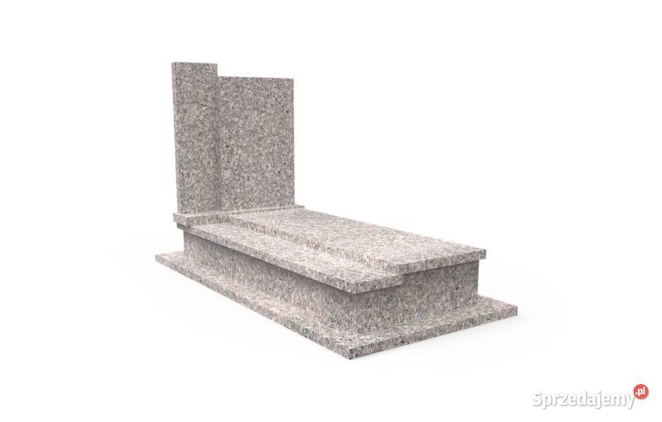 Nagrobek Granitowy Pojedynczy Premium Pomnik z Pozostałe Mieleszynek