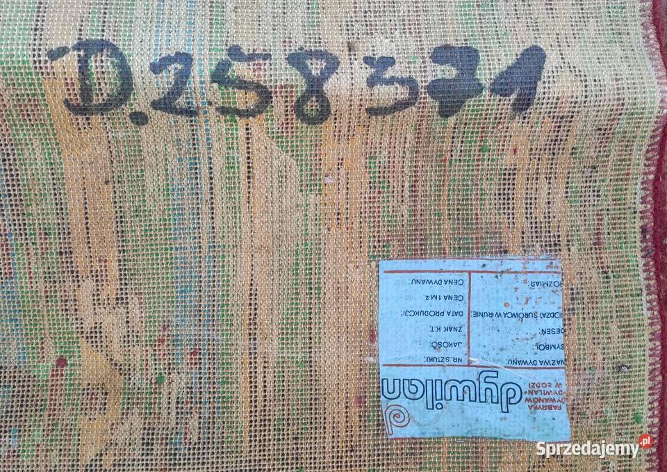 Dywan 240cmx83 PRL Łódź argopolana pomorskie Malbork