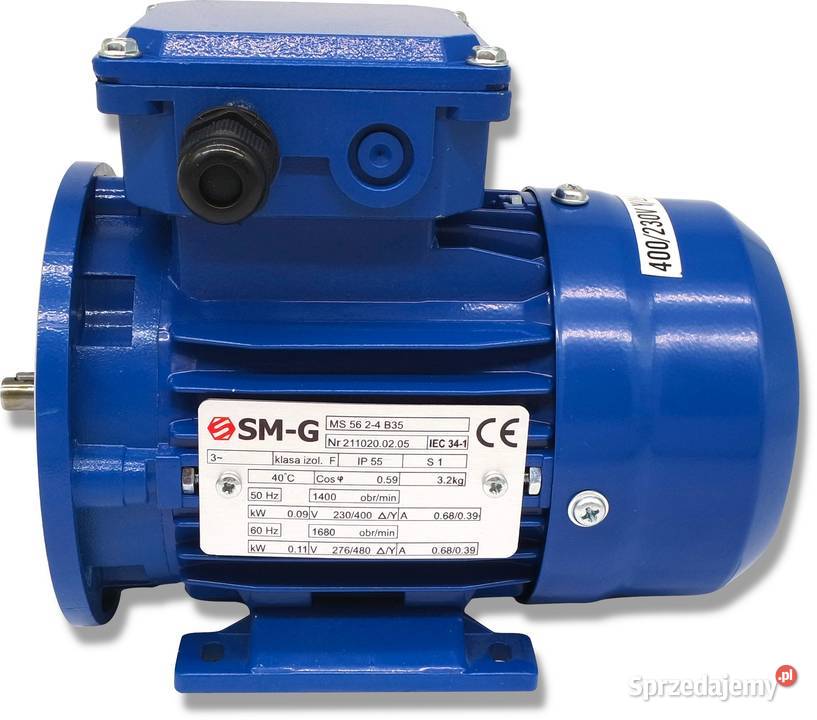Silnik z Kołnierzem 009kW 230V 1400obr 3FAZOWY Pozostałe Solec Kujawski