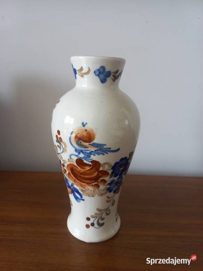 Wazon fajans Włocławek ptak Toruń
