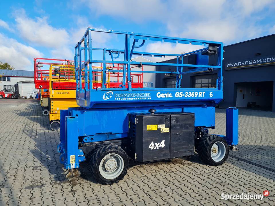 Podnośnik nożycowy spalinowy Genie GS3369RT 2014