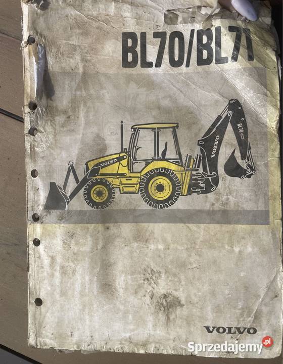 Instrukcja obsługi koparka VOLVO BL70 BL71 Biczyce Górne