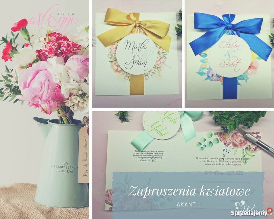 Zaproszenia ślubne Artenne Łódź