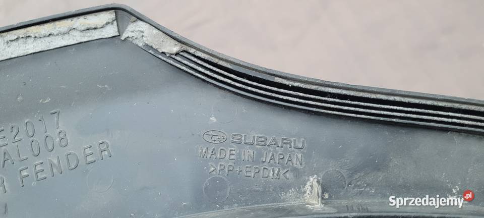 SUBARU OUTBACK 2014 LISTWA BŁOTNIKA LEWA TYŁ Karoseria Ruda Śląska