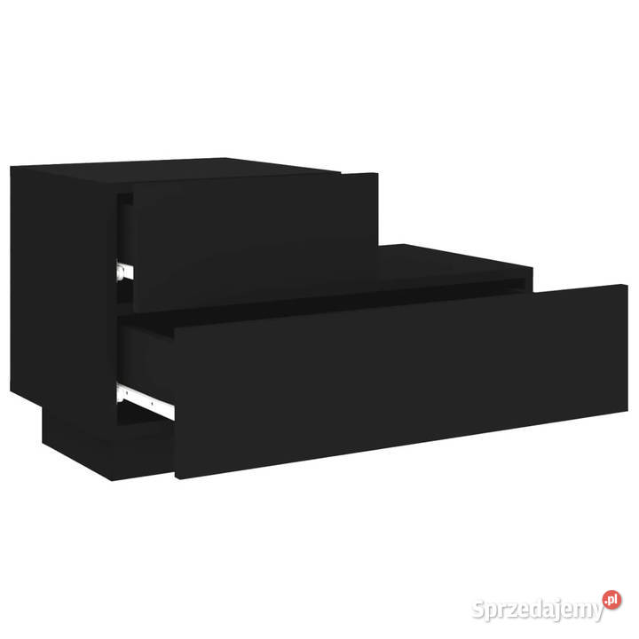 Szafka nocna z oświetleniem LED czarna 70x36x405 mazowieckie
