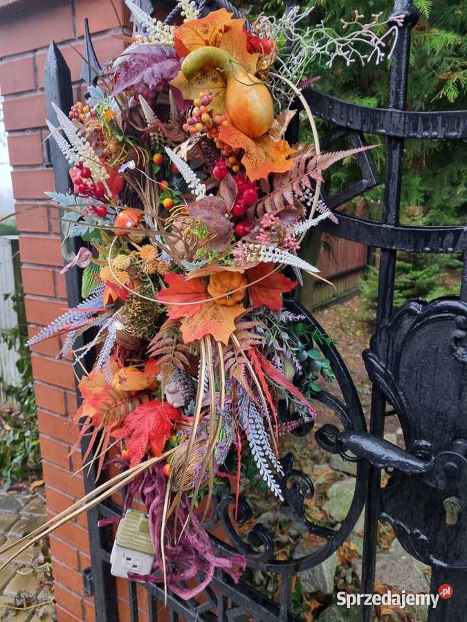 Stroik wianek ozdobny na dzrzwi XXL duży led