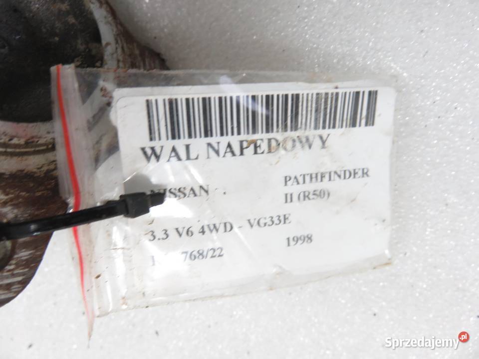 WAŁ NAPĘDOWY NISSAN PATHFINDER II 33 V6 sprzedam