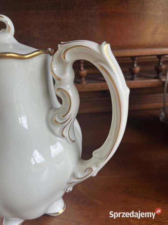 Piękny Dzbanek do kawy Charlotte Powstał w 1930r Porcelana i szkło Gdańsk