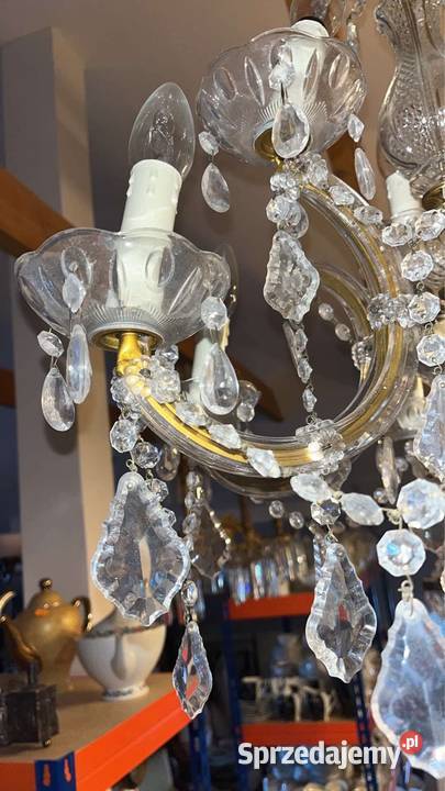 Żyrandol kryształowy Pięcioramienny Maria Teresa Gdańsk sprzedam