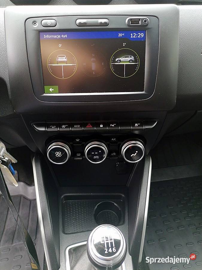 DACIA DUSTER 4X4 Benzyna Polski Salon wielofunkcyjna kierownica podkarpackie Sanok sprzedam