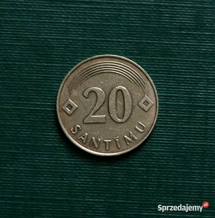 ŁOTWA 20 santimów 1992r Antyki, Sztuka, Kolekcje Gliwice