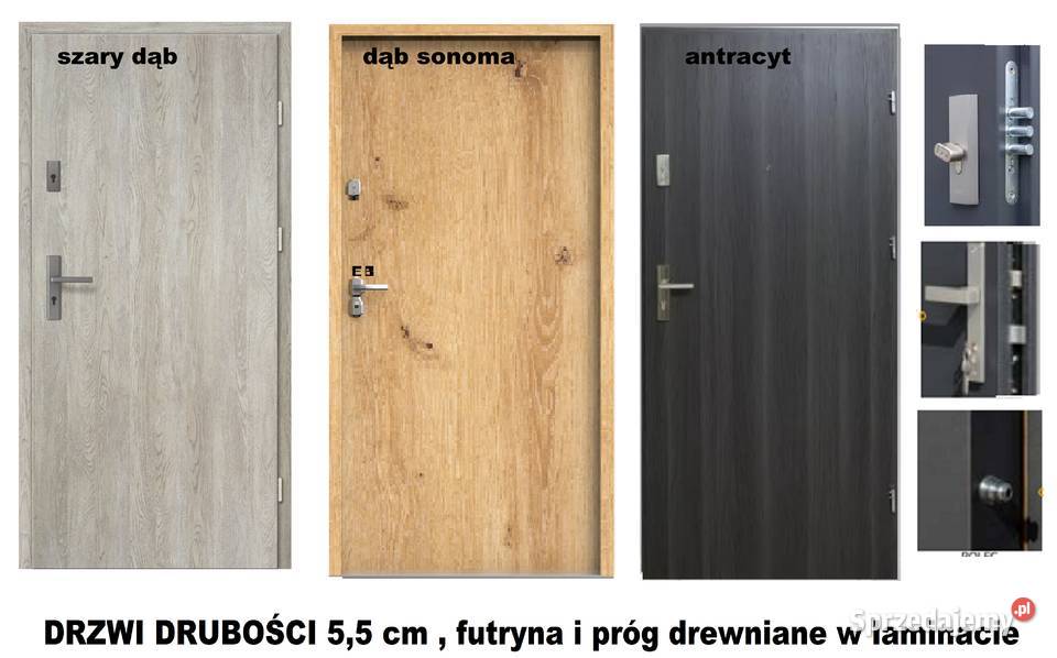 Drzwi wejściowe zewnętrzne antywłamaniowe śląskie Zabrze sprzedam