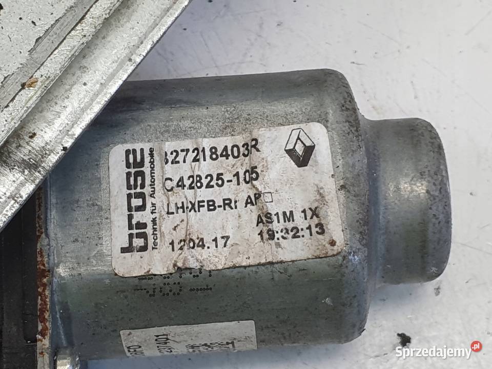 Renault Megane IV PODNOŚNIK SZYBY lewy tył Rudka