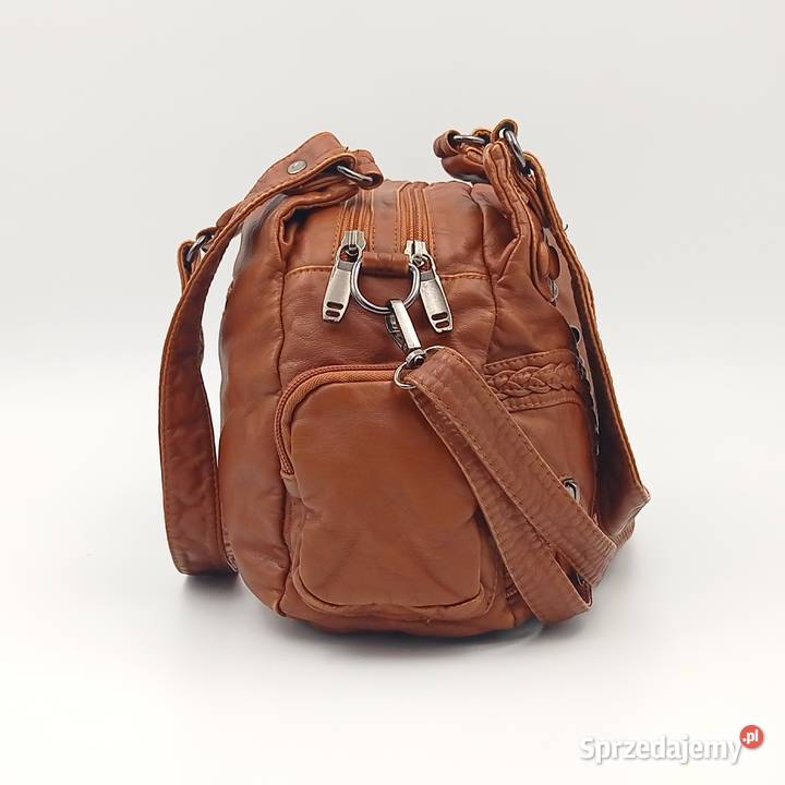 Torebka damska skórzana na ramie hobo 30cm Zawiercie sprzedam