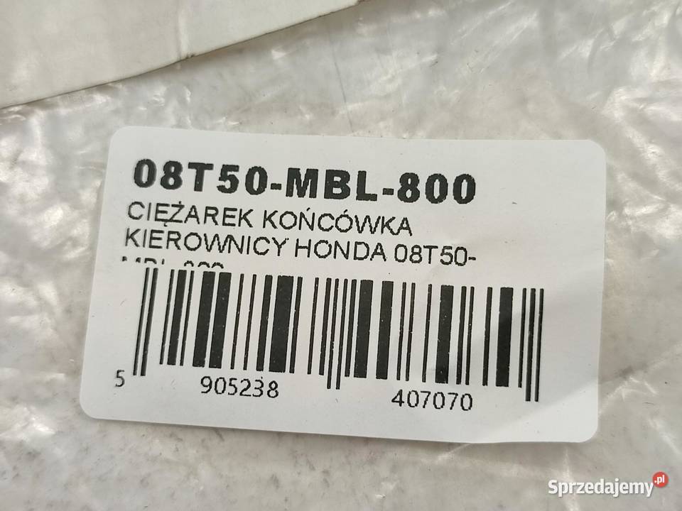 CIĘŻAREK KOŃCÓWKA KIEROWNICY HONDA NT650V osobowe sprzedam
