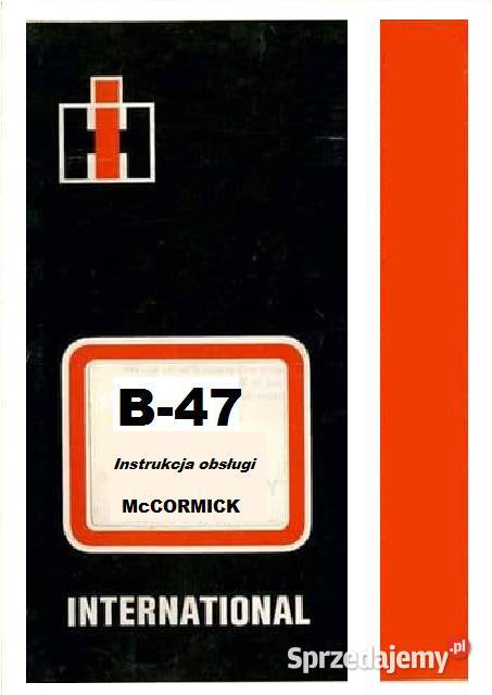Instrukcja obsługi B47 B47 McCormick Szamotuły