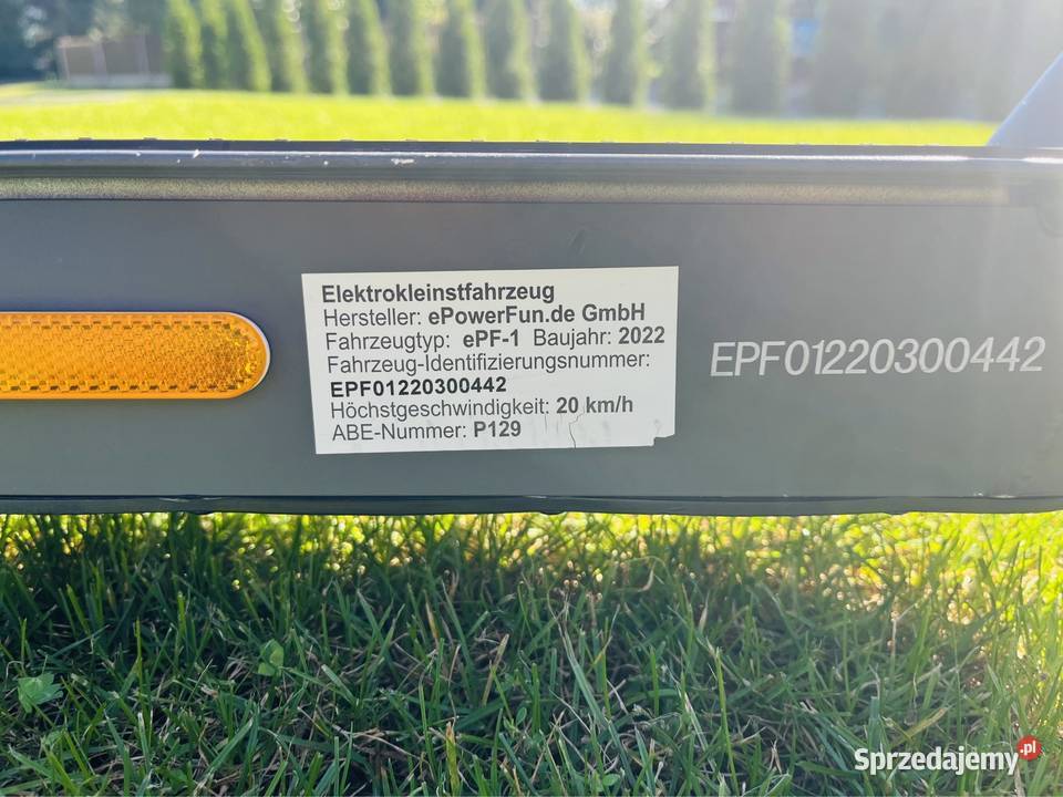 Hulajnoga elektryczna eScooter ePF1