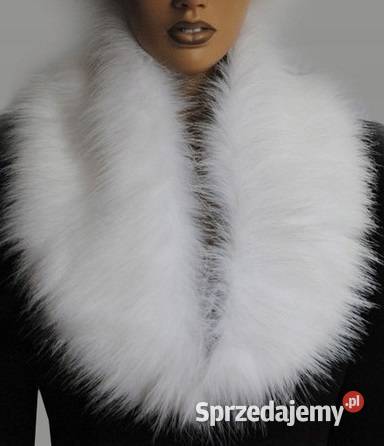 EKSKLUZYWNY KOŁNIERZ futrzany SZALIK piękne Uniseks Tarnów