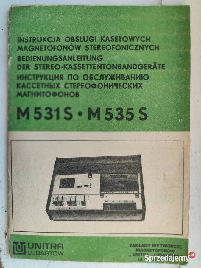 magnetofon kasetowy Unitra M531S Stargard