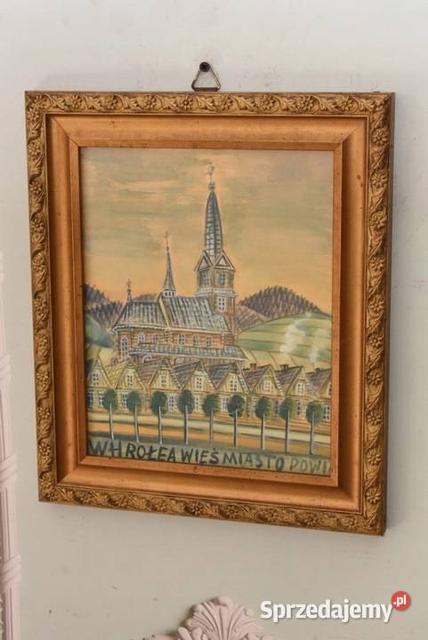 Nikifor Krynicki Pejzaż Miejski Kościół Stary Kraków sprzedam