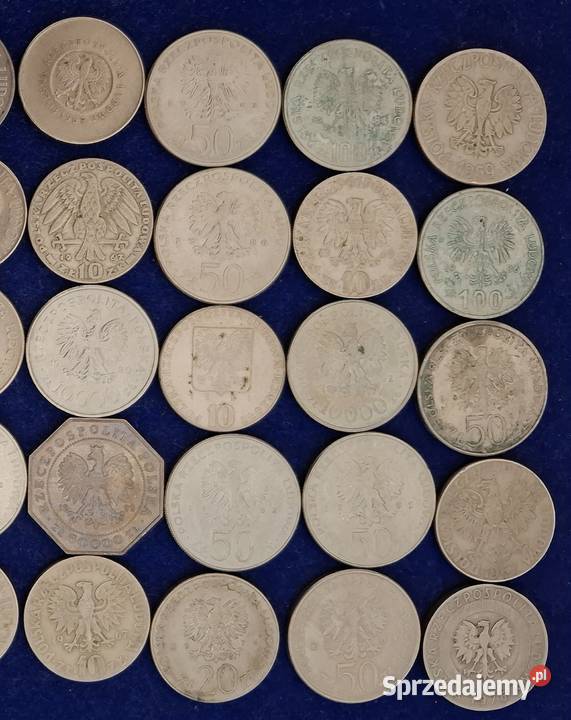 Zestaw Monet 45 sztuk PRL Antyki, Sztuka, Kolekcje śląskie Gliwice