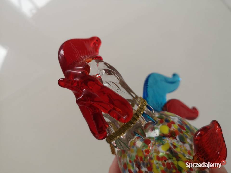Szklana figurka Kogut w stylu Murano Dla Dziecka Toruń