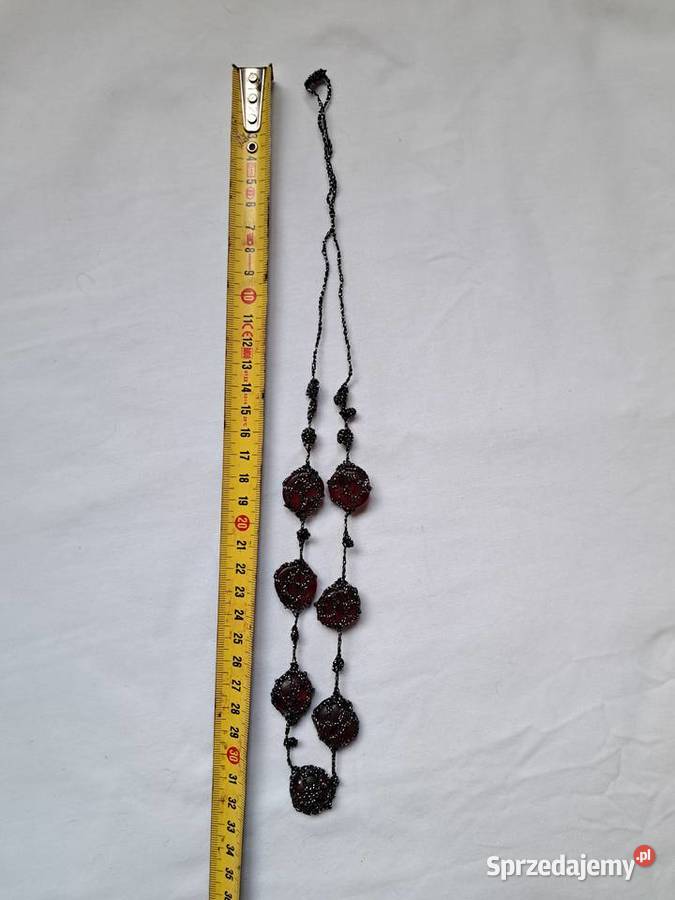 Naszyjnik handmade z kamieniami w kolorze Naszyjniki małopolskie Brzesko sprzedam