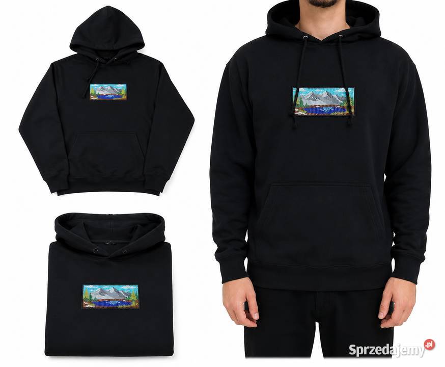 Bluza z kapturem haft GÓRY Podróżnika Mountain Ligota