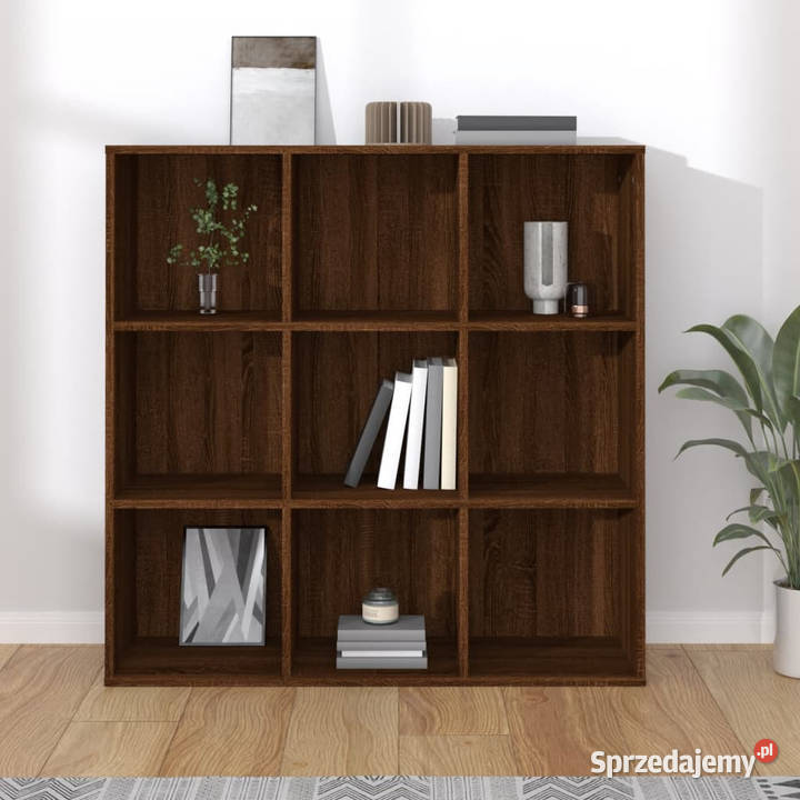 Regał na książki brązowy dąb 98x29x975 WM815452 Regały