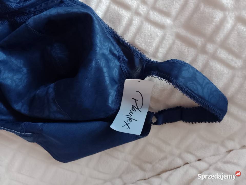 105DD 105E 46XXL Granatowy biustonosz z Londynu Miseczka DD Biustonosze Kraków