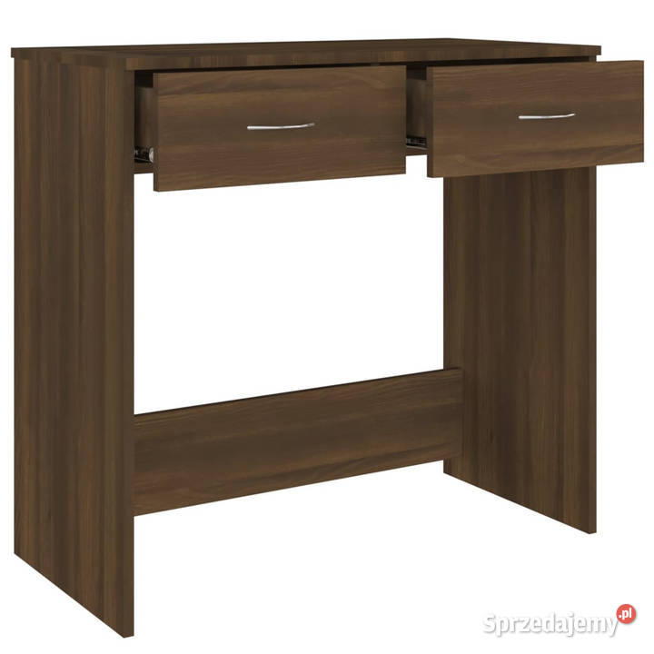 Biurko brązowy dąb 80x40x75 materiał Warszawa