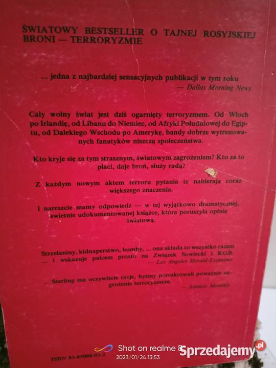 Sieć terroru Sterling książki Warszawa
