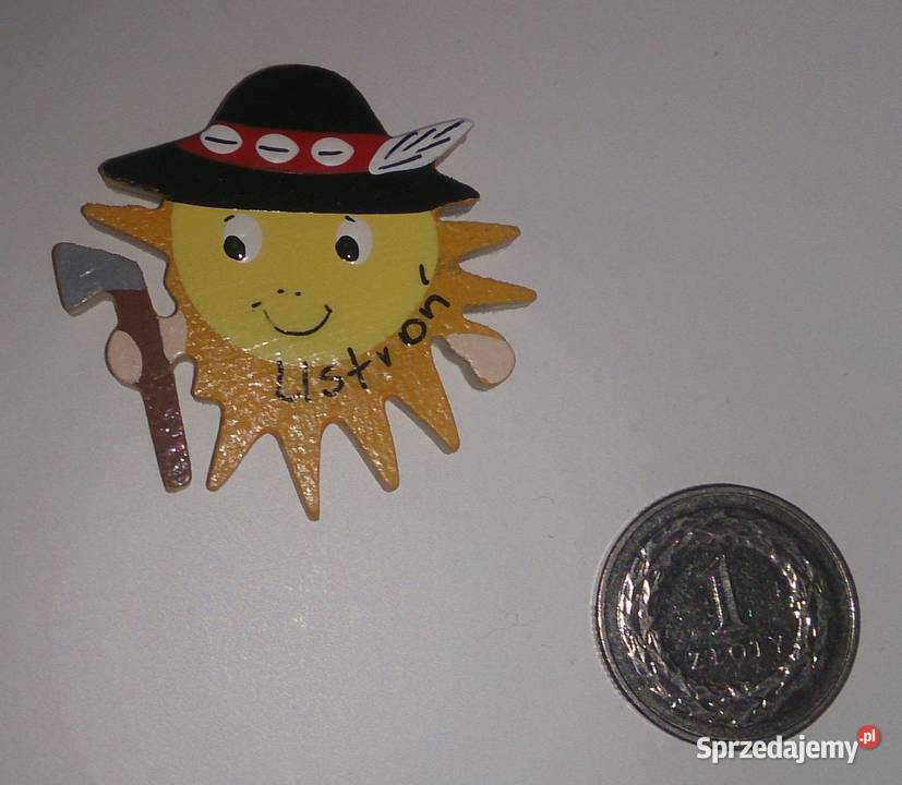 Magnez na lodówkę Ustroń kształt słońca góral Czeladź